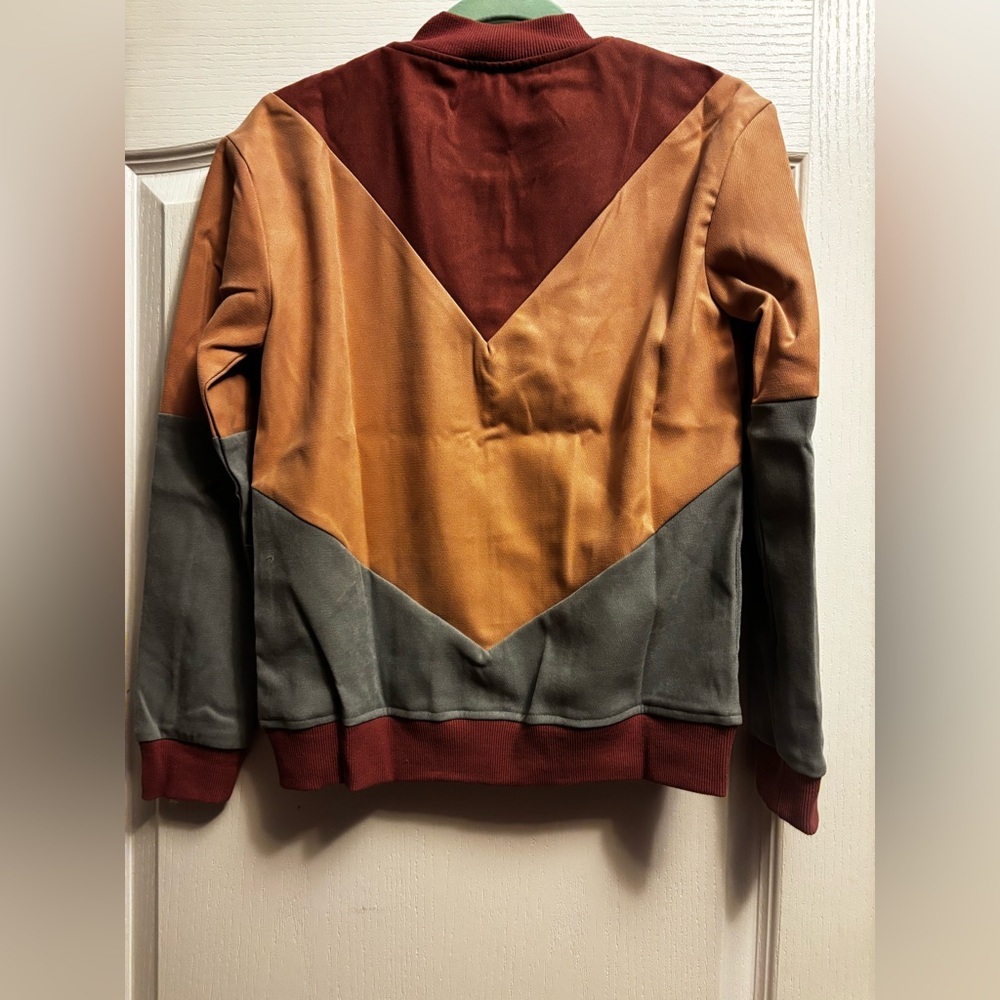 AMPERSAND AVE Pink and Gray Bomber Jacket - Picture 7 of 7